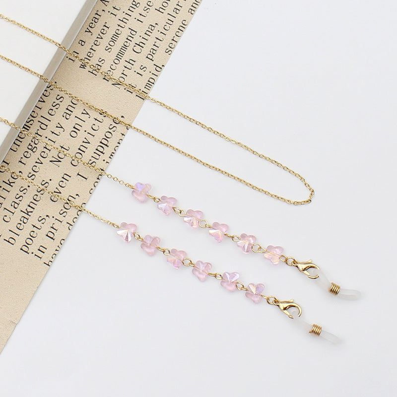 Floral Eyewear Chain Holder Bowlift