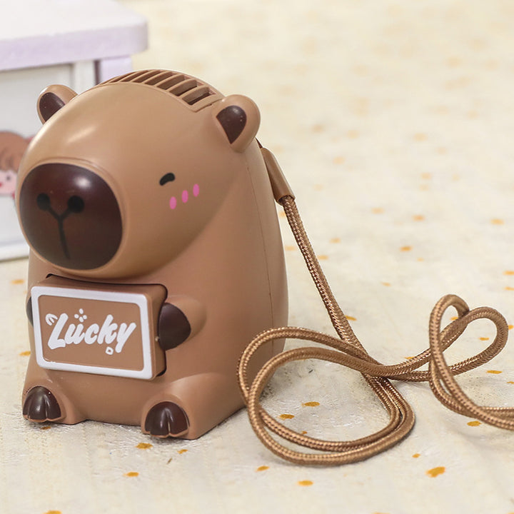 Ladies handheld fan in cute animal design Bowlift