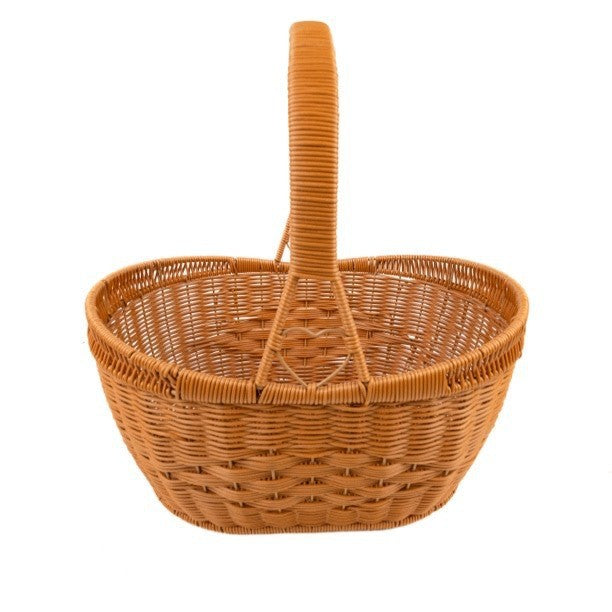 Ladies Handmade Rattan Shopping Basket Bowlift