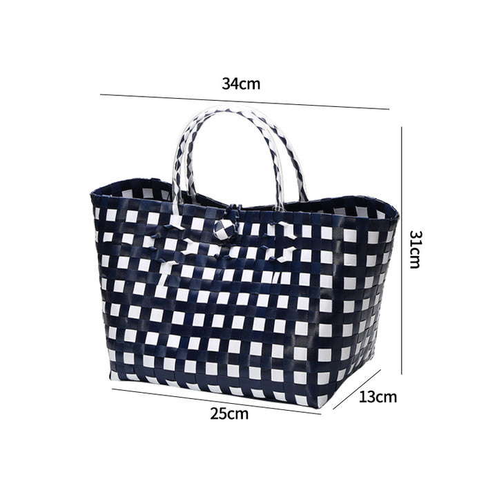 Large Capacity Woven Shopping Tote Bowlift
