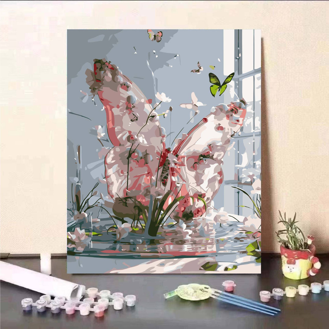 Floral Fantasy Paint by Numbers Wall Art Bowlift