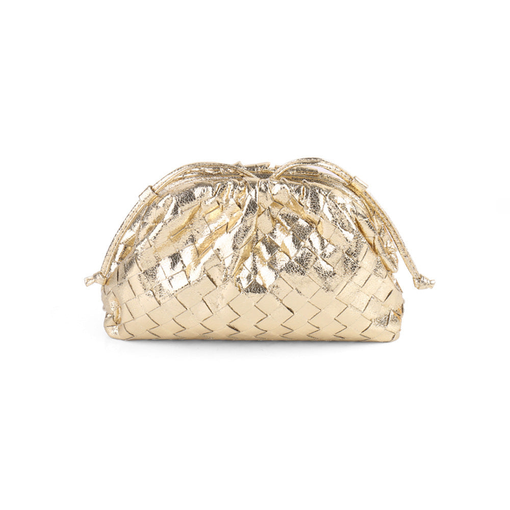 Textured Woven Handheld Clutch Bowlift