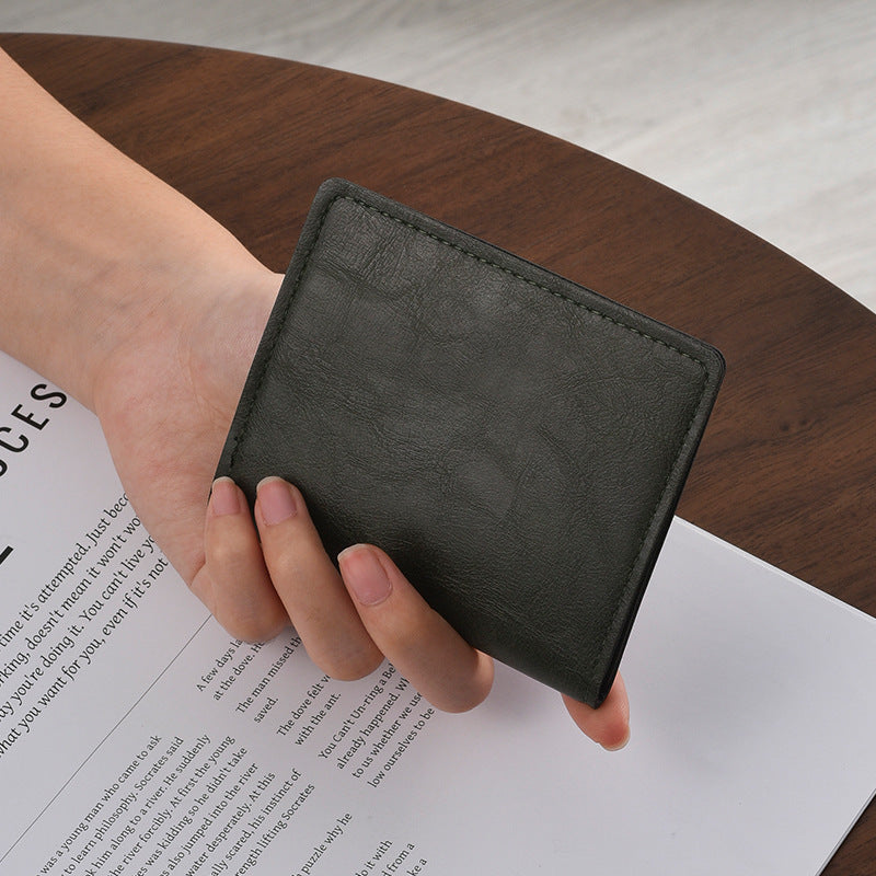 Compact Leather Travel Wallet Bowlift