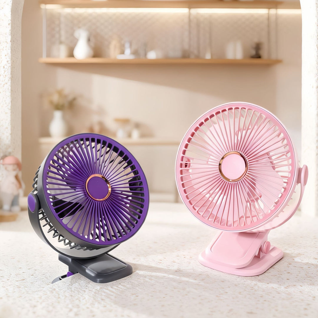 Women Portable Table Fan with Adjustable Tilt Bowlift