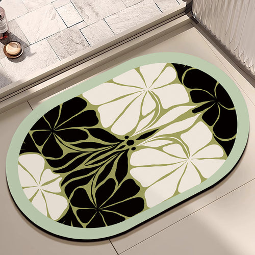 Floral Print Area Rug Bowlift
