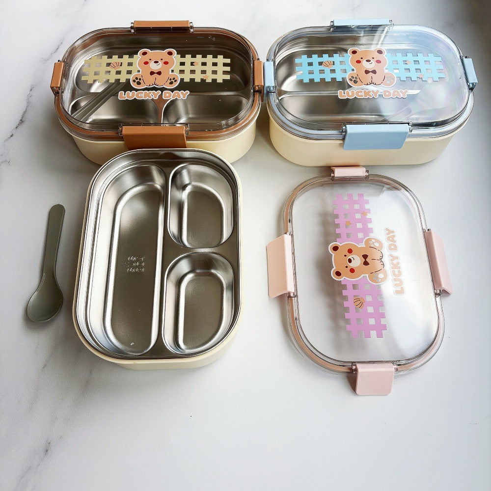 Bear-Themed Stackable Food Storage Container