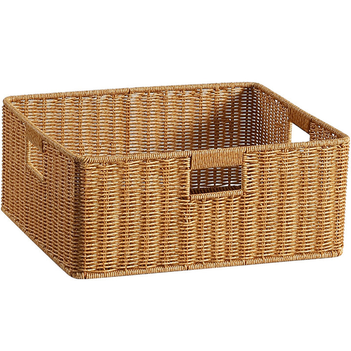 Handcrafted Wicker Storage Tray Bowlift
