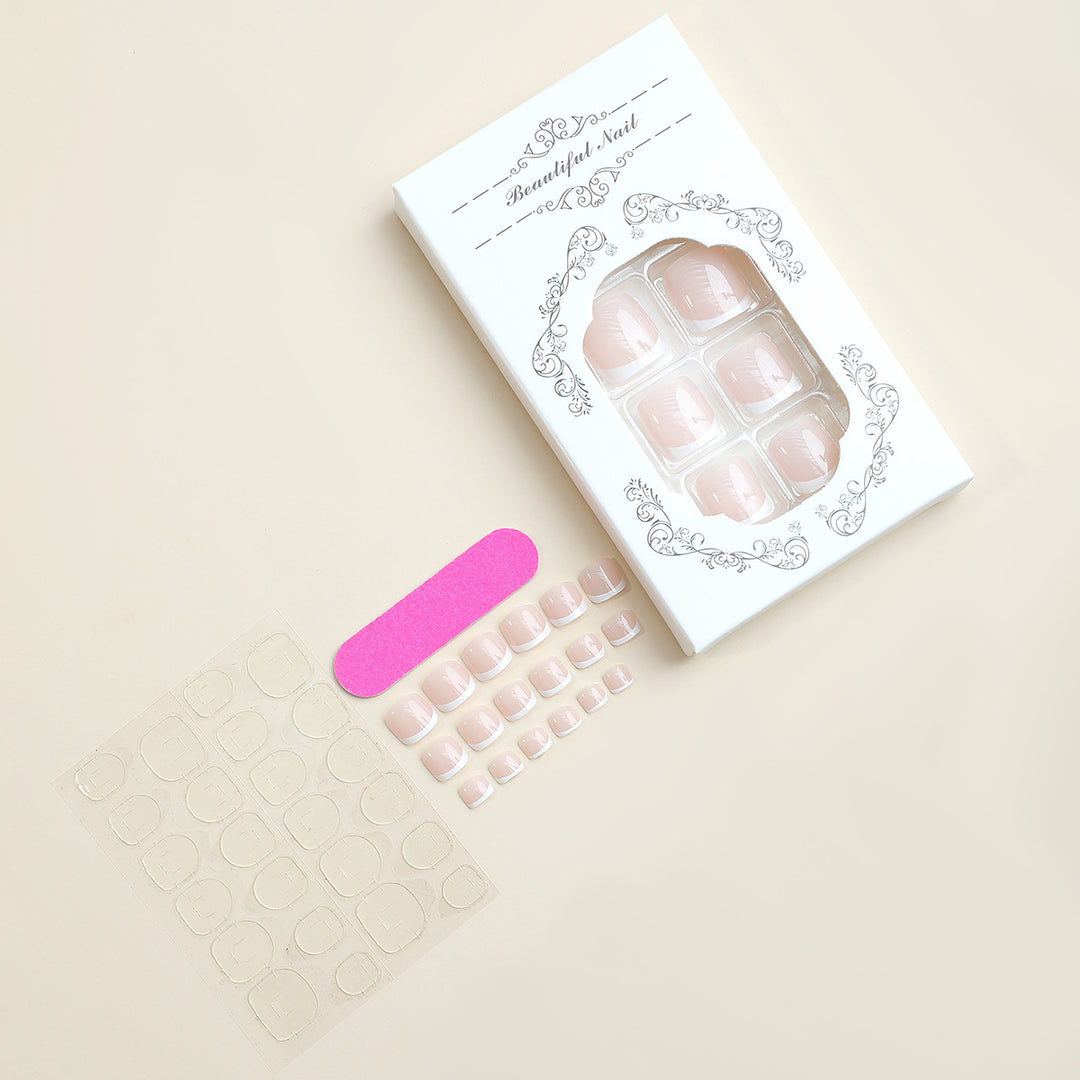 Premium Press-On Nail Kit with Elegant Design Bowlift