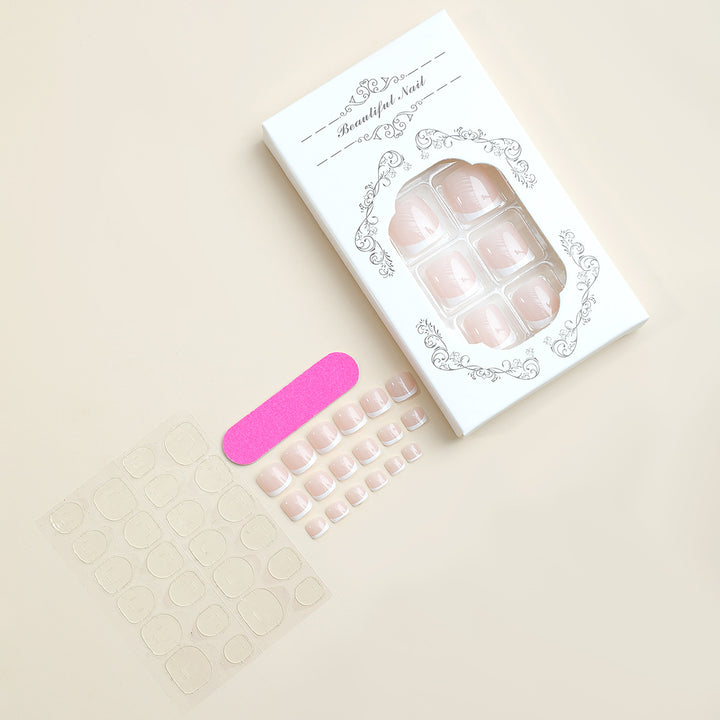 Premium Press-On Nail Kit with Elegant Design Bowlift