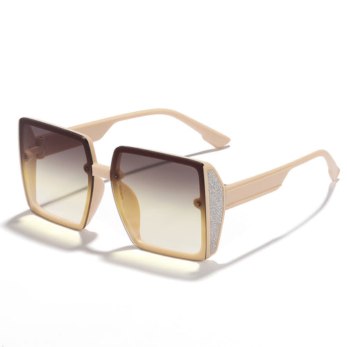 Women oversized sunglasses with shiny accent Bowlift