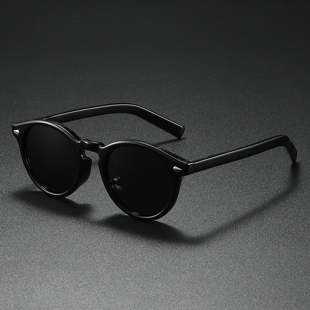 Ladies Round Sunglasses with Transparent Frame and Reflective Lenses Bowlift