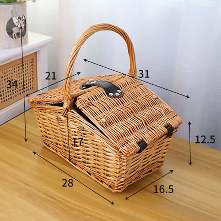 Picnic blanket with waterproof bottom and check pattern Bowlift