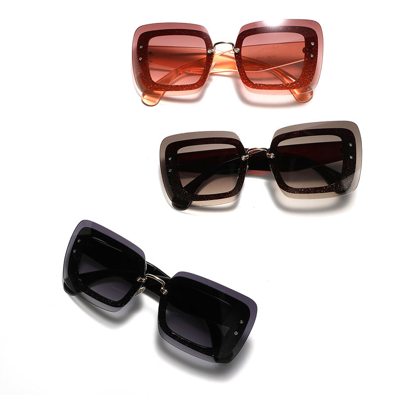 Women's square sunglasses with innovative frame Bowlift