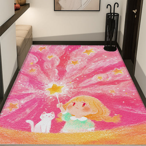 Whimsical Illustrated Area Rug