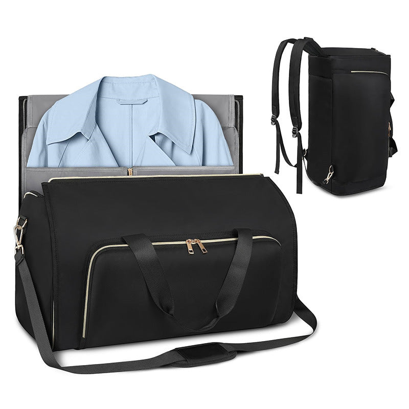 Elegant travel and sports bag with integrated suit compartment Bowlift