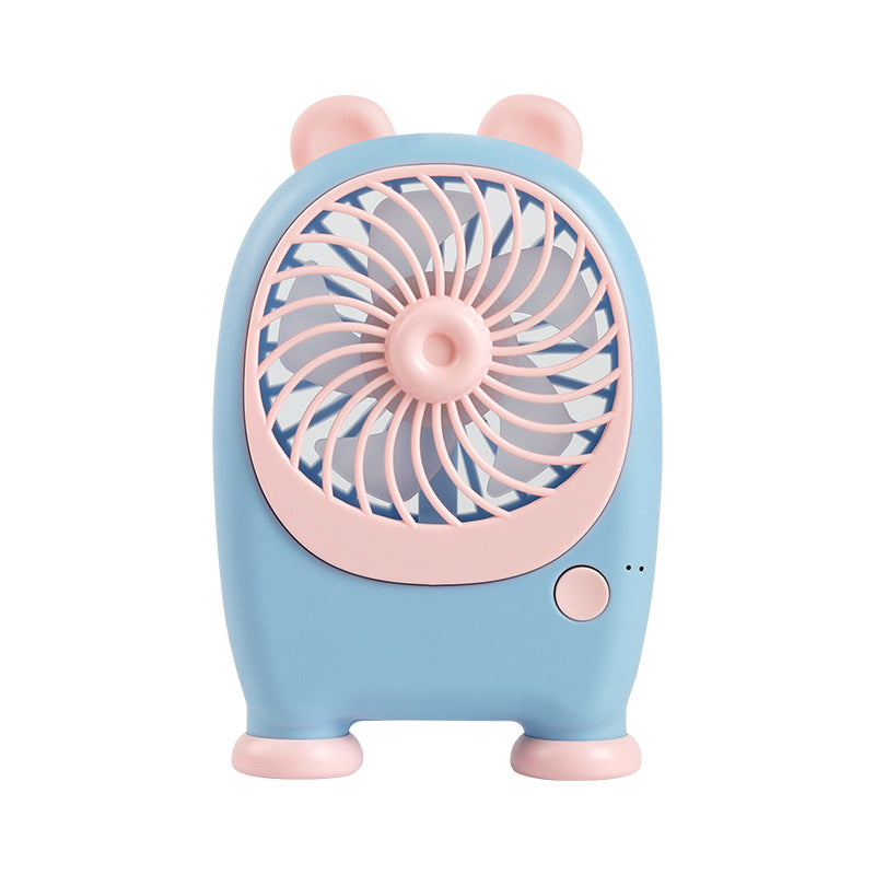 Women's Portable Mini Fan with Cute Animal Design Bowlift