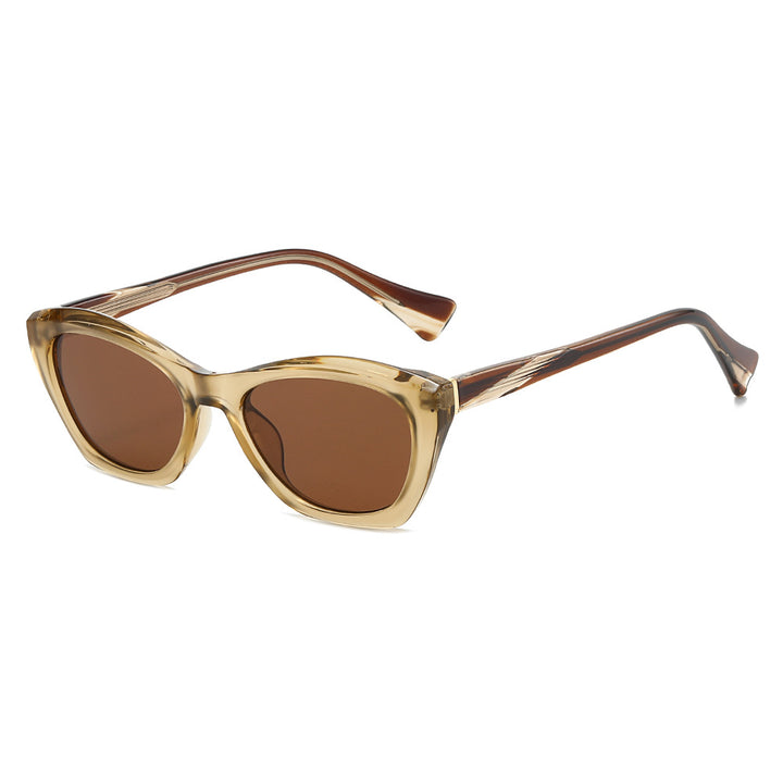 Women's Cat-Eye Sunglasses with Transparent and Colored Details Bowlift
