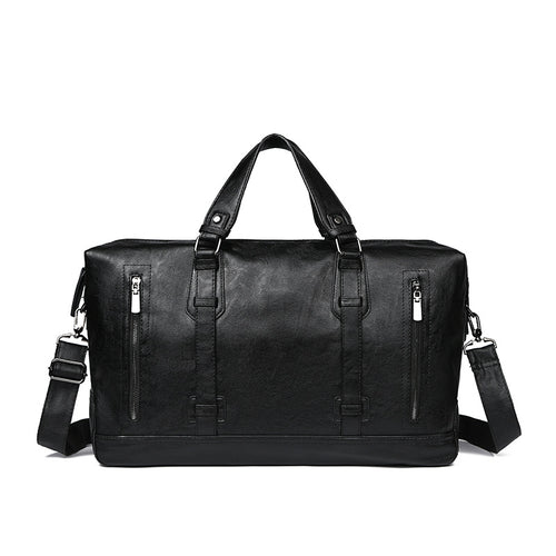 Premium Leather Weekend Duffel Bag Bowlift