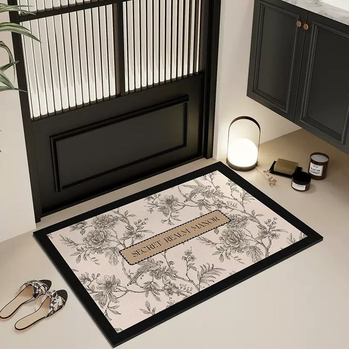 Elegant Country-Themed Bathroom Mat Bowlift