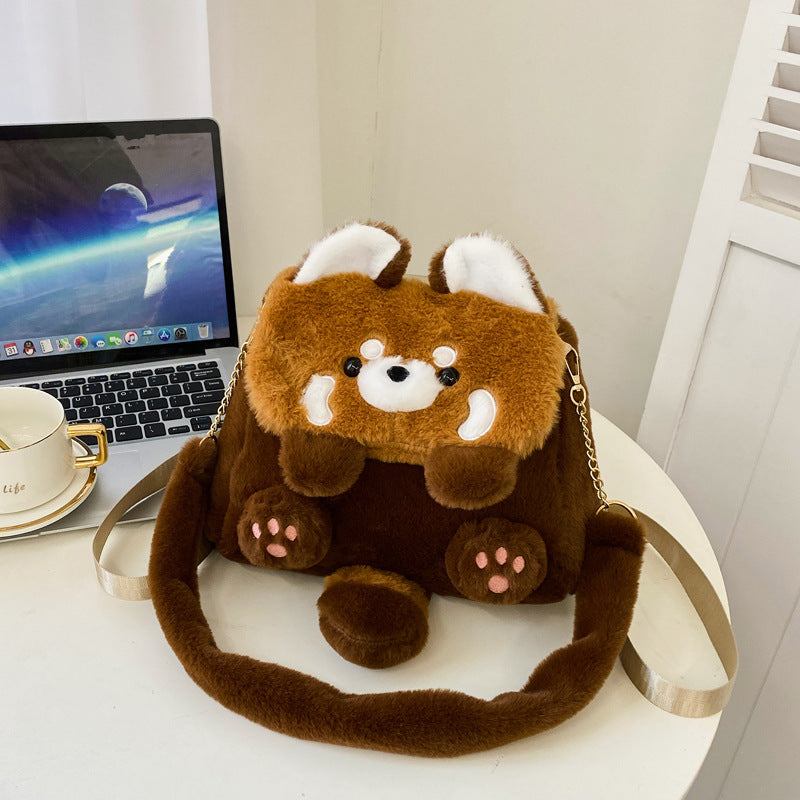 Plush Red Panda Backpack