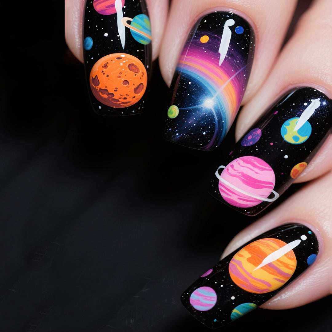 Celestial-Themed Nail Art Bowlift