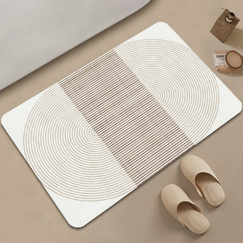 Unisex Stylish Geometric Pattern Bath Mat Bowlift
