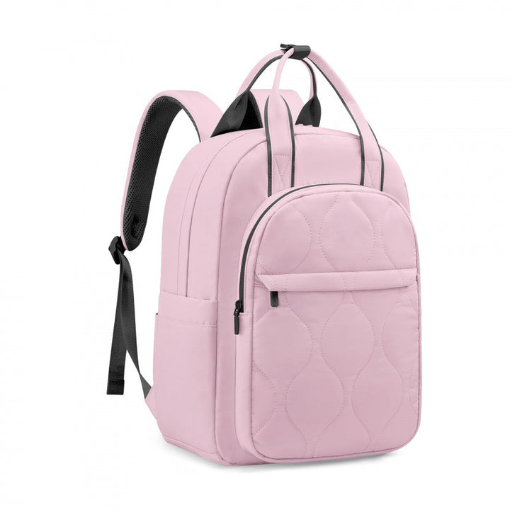 Fashionable laptop backpack with elegant quilting Bowlift