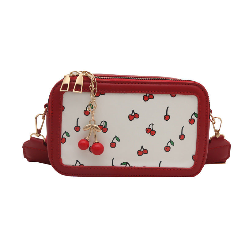 Fun Cherry Print Crossbody Bag Bowlift