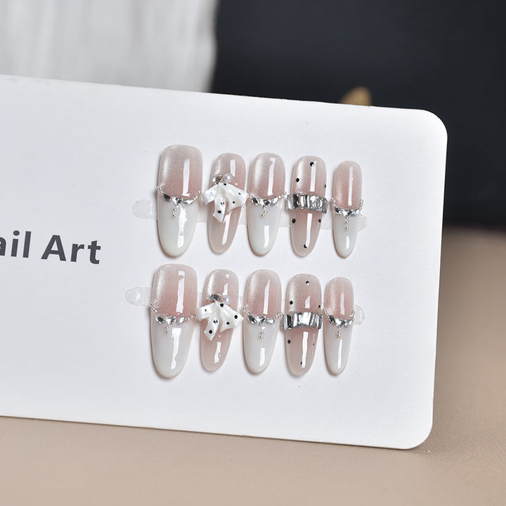 Glamorous Crystal-Embellished Press-On Nail Extensions Bowlift