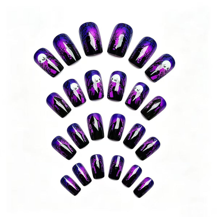 Artistic Halloween-Themed Nail Art Bowlift