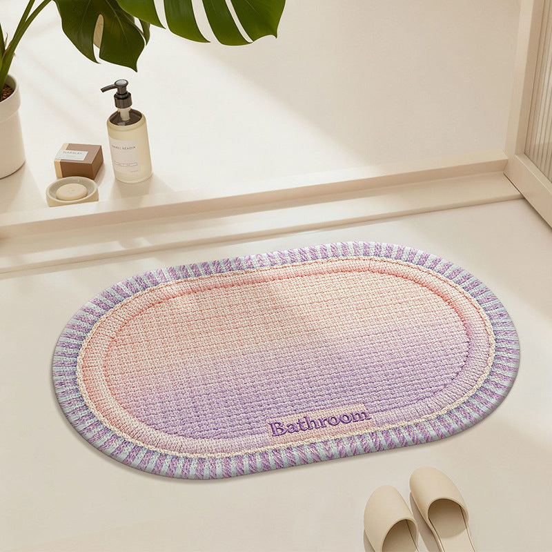 Soft Textured Bathroom Runner Mat