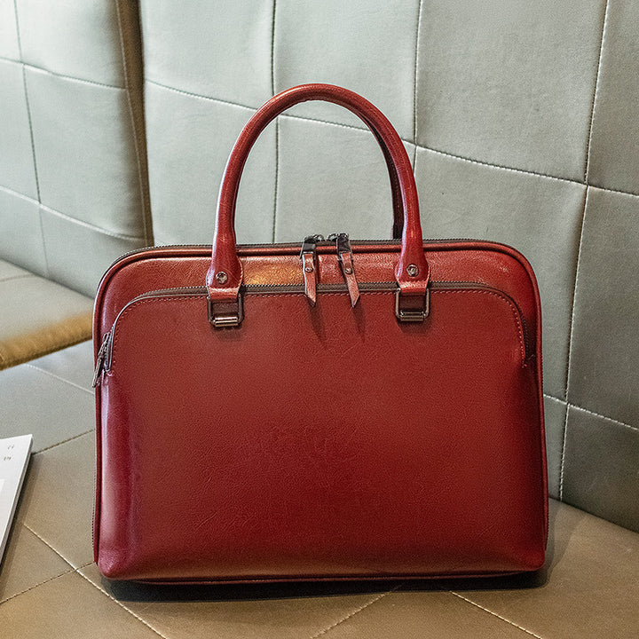 Elegant Business Bag with Structured Design Bowlift