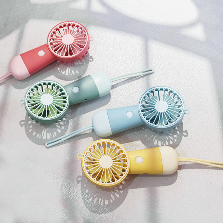 Unisex Portable Mini Fan with USB Connection and Ergonomic Design Bowlift