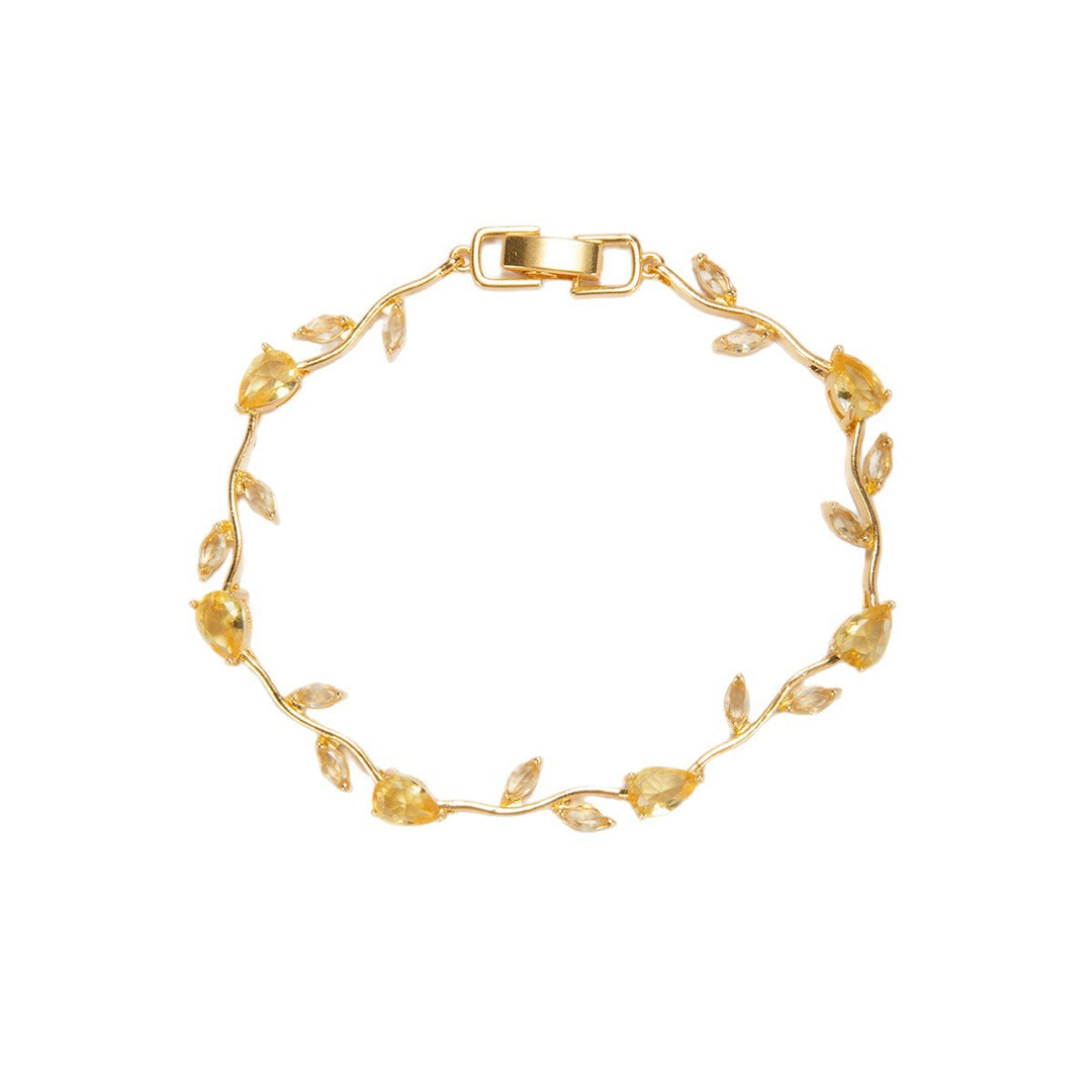 Elegant Floral Design Statement Bracelet Bowlift