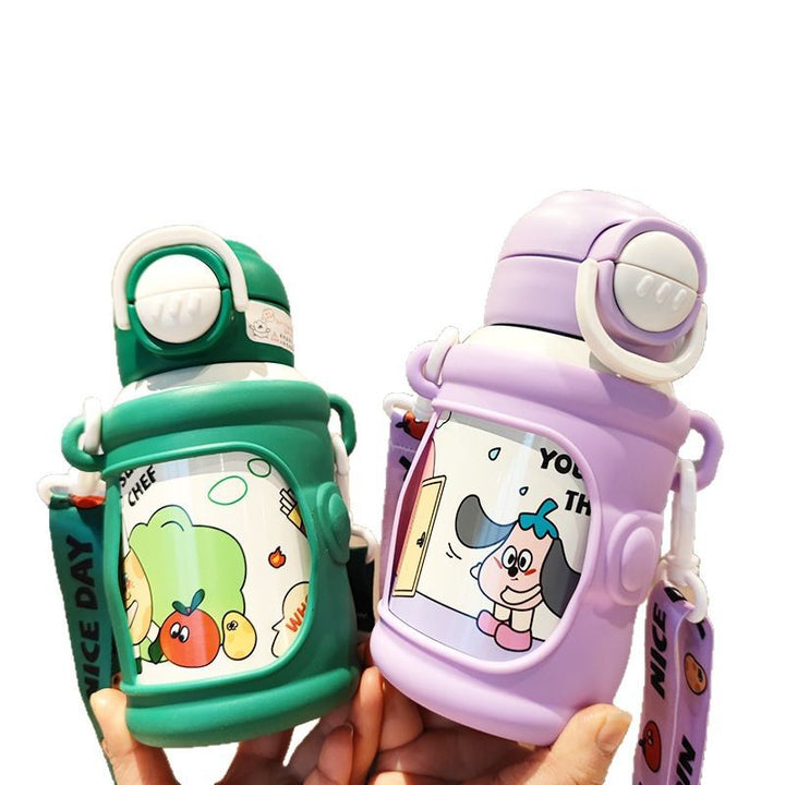 Women’s creative drinking bottle with stable silicone cover Bowlift