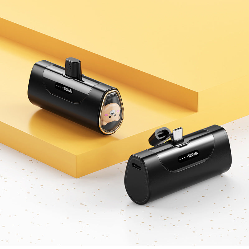 Funny power bank with integrated animal figure Bowlift