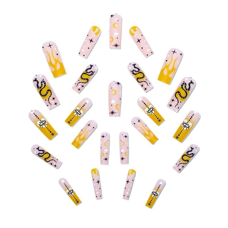 Artificial artificial nails with mystical motifs Bowlift