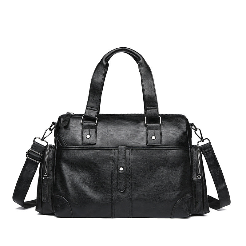 Premium Leather Travel Duffel Bag Bowlift