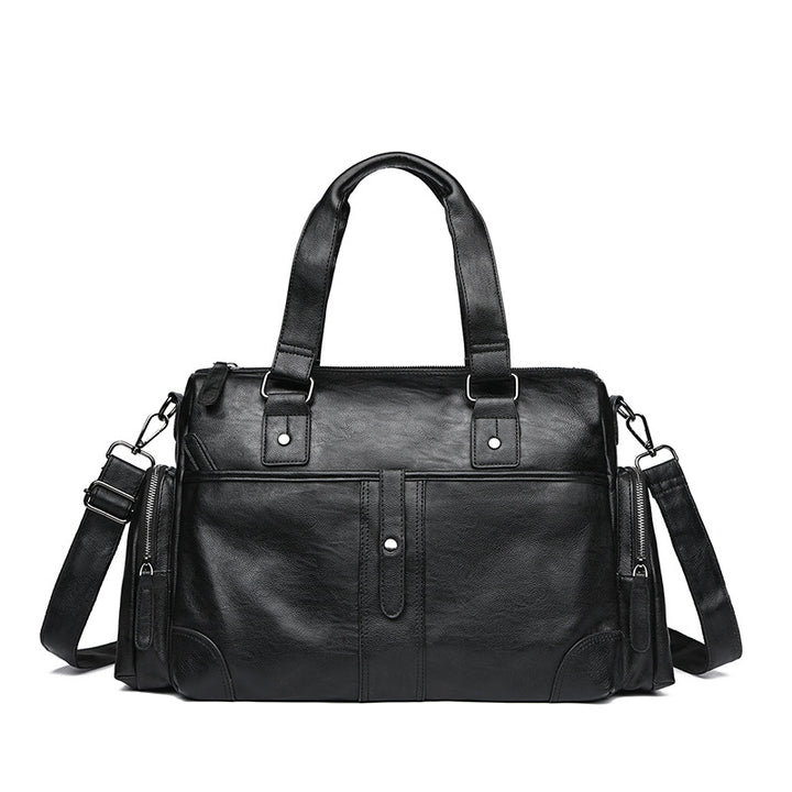 Premium Leather Travel Duffel Bag Bowlift