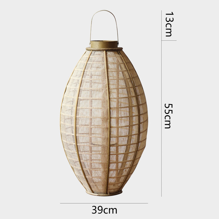 Handcrafted lantern made of natural materials Bowlift