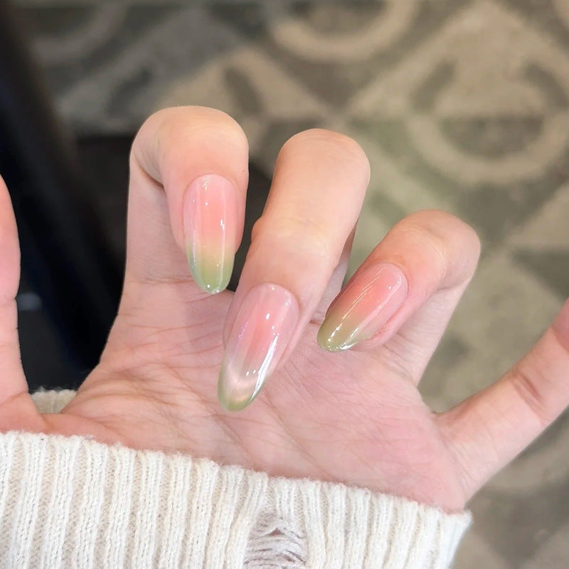 Ombre Almond-Shaped Press-On Nails Bowlift