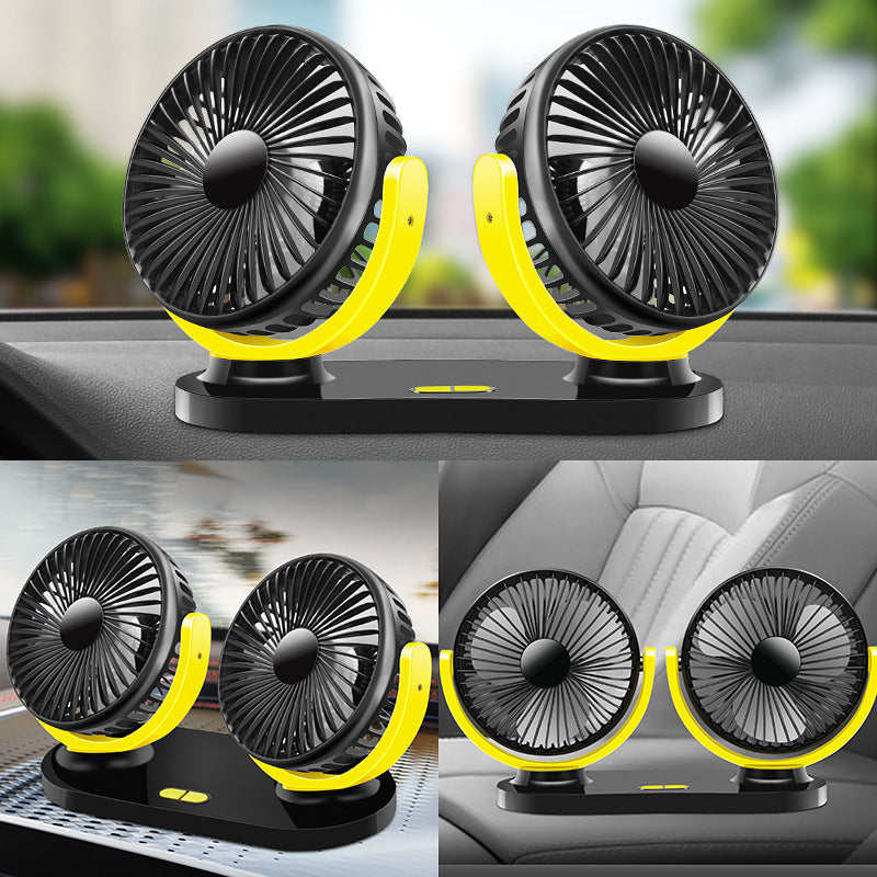 Double fan with swivel head and energy-saving features Bowlift
