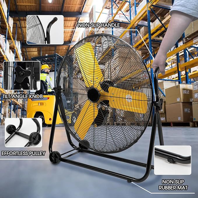 Industrial Floor Fan Bowlift