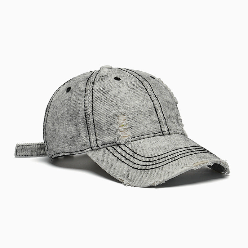 Women Casual Destroyed Baseball Cap Bowlift 1783610781