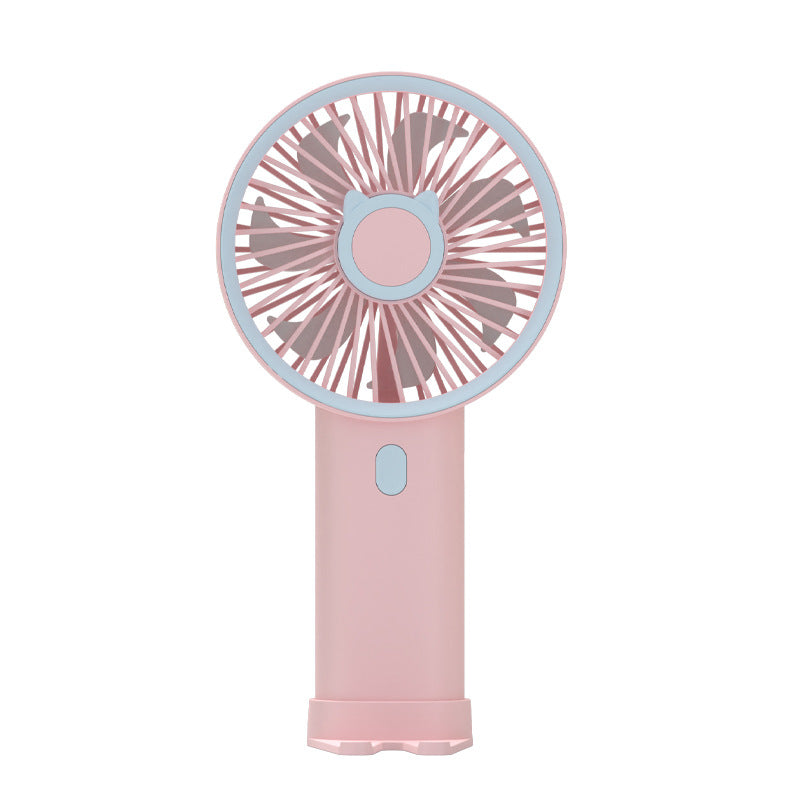 Women portable cat motif fan Bowlift