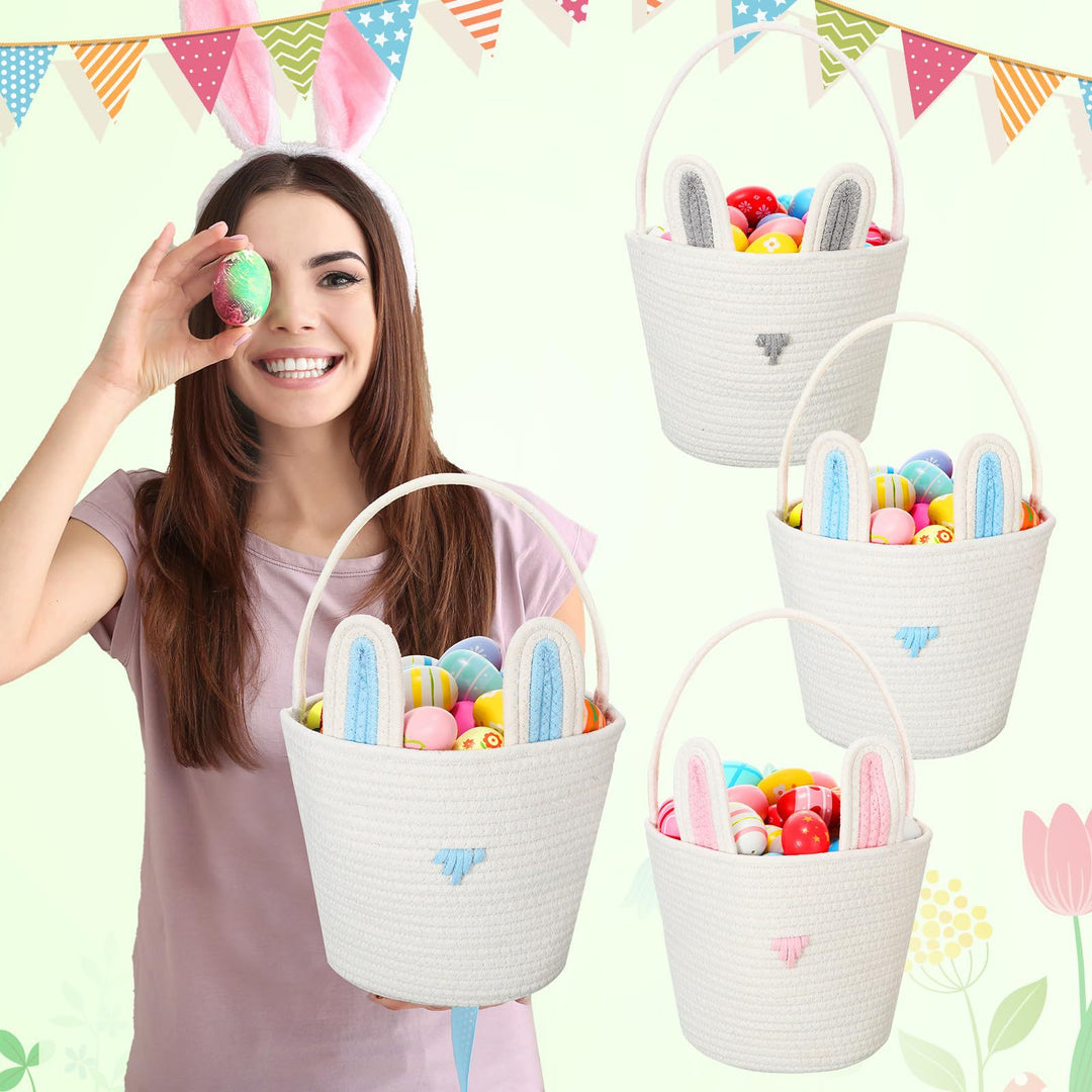 Playful Storage Basket in Rabbit Design Bowlift