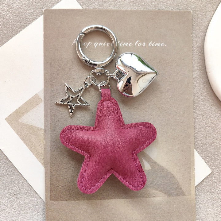 Keychain with star and heart design Bowlift
