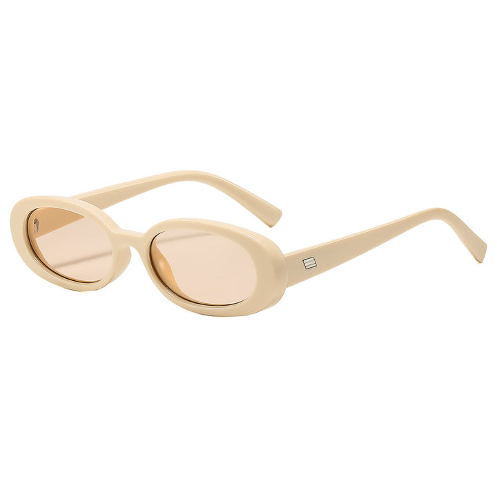 Women's fashionable sunglasses with oval frame and trendy lenses Bowlift