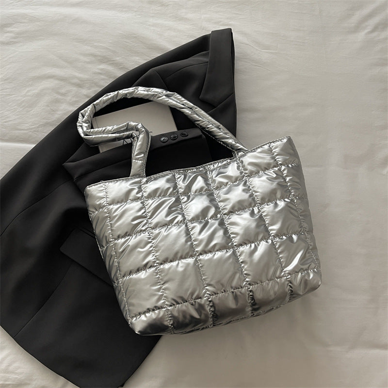 Padded Quilted Tote Bag Bowlift