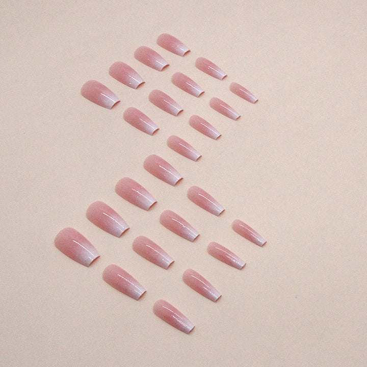 Artistic Press-On Nail Set with Celestial Design Bowlift